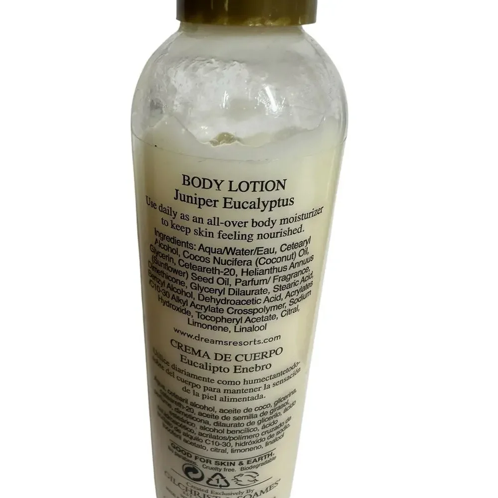 Gilchrist & Soames DREAMS Resorts Spas Lotion Shampoo Conditiioner Shower Gel